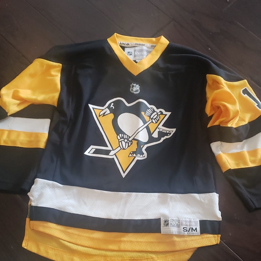 Reebok Pittsburgh Penguins Hockey Jersey Youth Small Medium